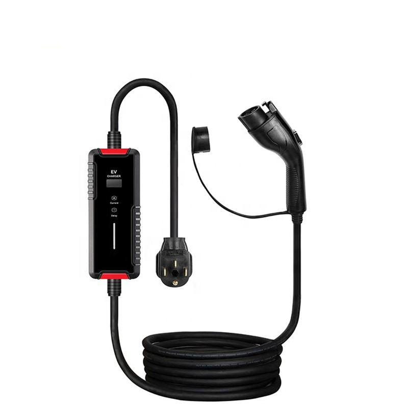 32A Portable 7kW EV Charger for Home & Travel Adjustable Current Type 1 SAE J1772 AC Portable EV Charger