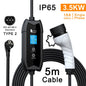 Portable EV Charger Level 2 3.5KW 16A Charging Plug EV Charging Stations