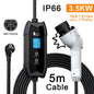 Portable EV Charger Level 2 3.5KW 16A Charging Plug EV Charging Stations