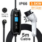 Portable EV Charger Level 2 3.5KW 16A Charging Plug EV Charging Stations
