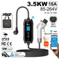 Portable 3.5kW EV Charger with WIFI APP Bluetooth Smart Charging