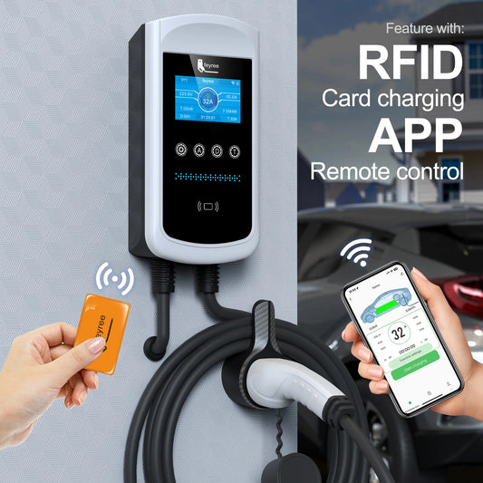 Wall-mount EV Charging Station Smart Charging With Dynomic Load Balance Control