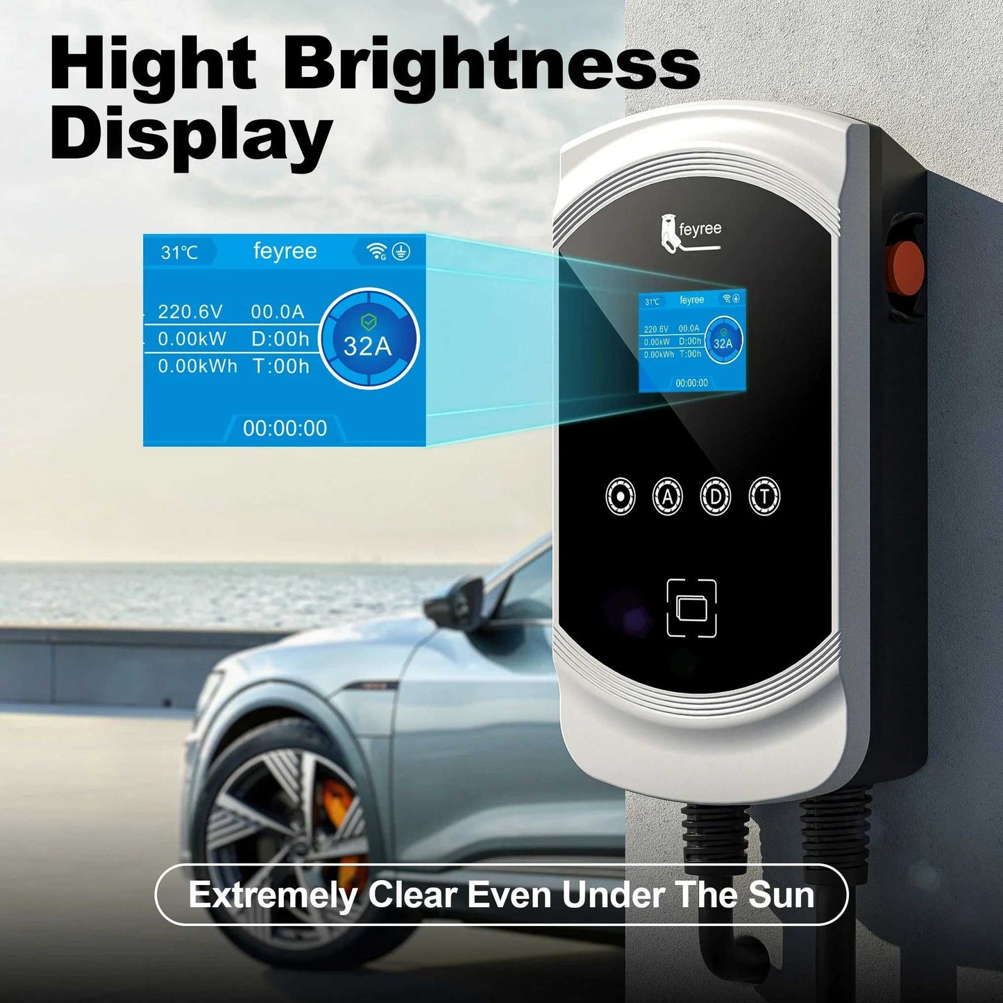 DLB Wall-mount EV Charger Fast Charging Smart Load Blance Home Load AC EV Charging Station