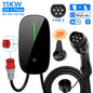 AFEEV 7.6/11/22KW EV Charging Station Type2 IEC 62196-2 Electric Car Charger 32A EVSE Wallbox Wallmount Charger APP Control