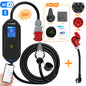 AFEEV 11KW 16A 3Phase Portable EV Charger GBT 20234 Wallbox EVSE Fast Charging Cable CEE Plug WiFi APP Bluetooth Remote Control