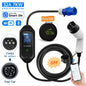 AFEEV Type 2 Portable EV Charger 7KW 32A 1Phase Wallbox Type1/GBT EVSE Fast Charging Cable CEE Plug APP Bluetooth Control