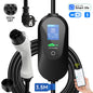 AFEEV 3.6KW Type1 SAE J1772 Portable EV Charger 16A Type2 Electric Car Charger GB/T EVSE Fast Charging Cable WiFi APP Control