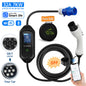 AFEEV Type 2 Portable EV Charger 7KW 32A 1Phase Wallbox Type1/GBT EVSE Fast Charging Cable CEE Plug APP Bluetooth Control
