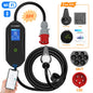 AFEEV 11KW 16A 3Phase Portable EV Charger GBT 20234 Wallbox EVSE Fast Charging Cable CEE Plug WiFi APP Bluetooth Remote Control