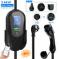 AFEEV Type 2 Portable EV Charger 3.6KW 16A 1Phase Wallbox Type1/GBT EVSE Fast Charging Cable EU Plug WiFi APP Bluetooth Control