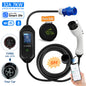 AFEEV Type 2 Portable EV Charger 7KW 32A 1Phase Wallbox Type1/GBT EVSE Fast Charging Cable CEE Plug APP Bluetooth Control