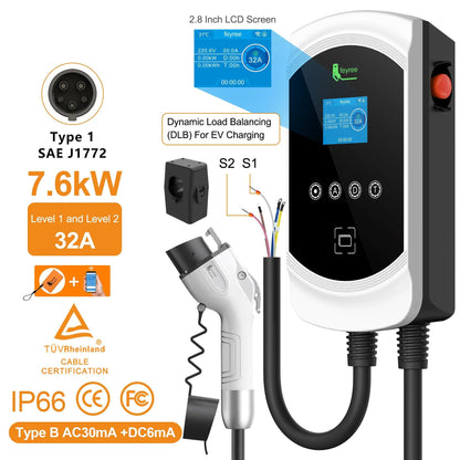 DLB Wall-mount EV Charger Fast Charging Smart Load Blance Home Load AC EV Charging Station