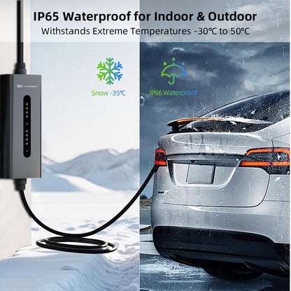 Portable Electric Car Fast Charging Station 7KW/22kW 32A 240V Home EV Charger Station Level 1 /2  Type 1 Portable EV Charger