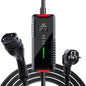 Portable EV Charger for Home & Travel Adjustable Current Type 2 Type B RCD & 0.9" Smart Screen 16A AC Electric Vehicle Charging Station