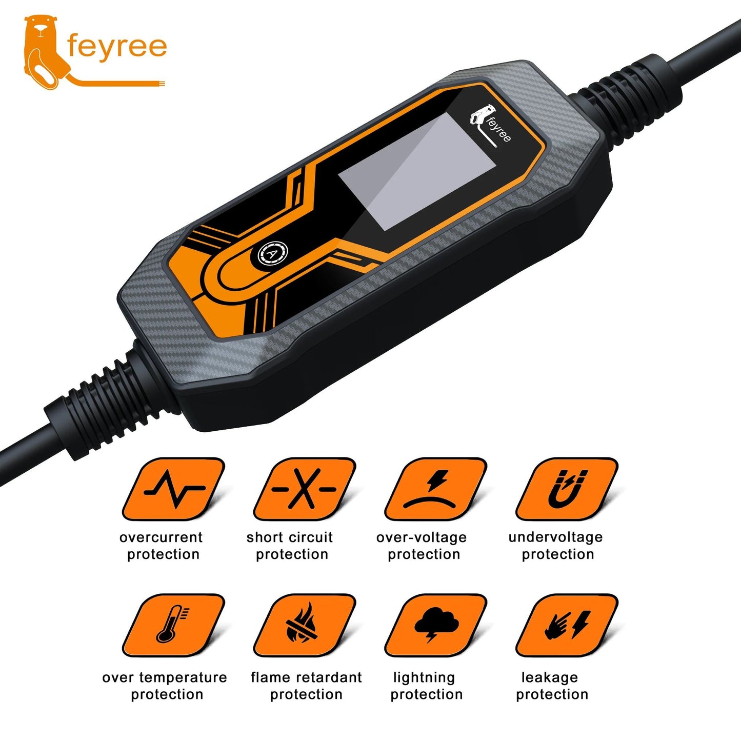 Portable 7kW EV Charger 32A Fast Charging