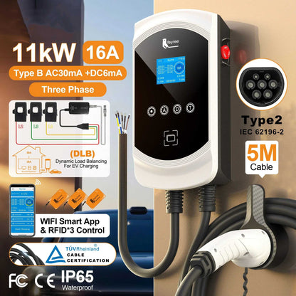 DLB Wall-mount EV Charger Fast Charging Smart Load Blance Home Load AC EV Charging Station