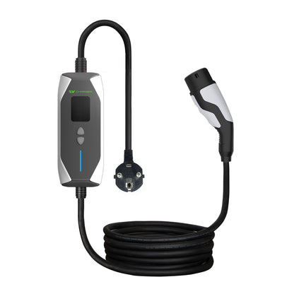 32A Universal Type 2 EV Charger 7kW with Adjustable Current & IP65 Protection for AC Electric Vehicles Home Charging