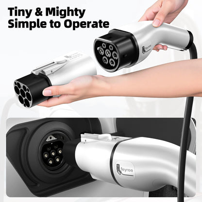 IEC 62196-2 to GBT EV Charging Adapter 32A 230-480V AC IP54 Weatherproof & UL94 V-0 Rated | Compact Cable-Free Design
