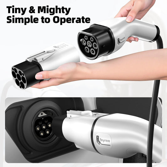 IEC 62196-2 to GBT EV Charging Adapter 32A 230-480V AC IP54 Weatherproof & UL94 V-0 Rated | Compact Cable-Free Design