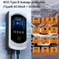 Smart WiFi Wallmount EV Charger (7kW–22kW) Tuya App Control RFID & 8A–50A Adjustable current wallbox Safety Certified